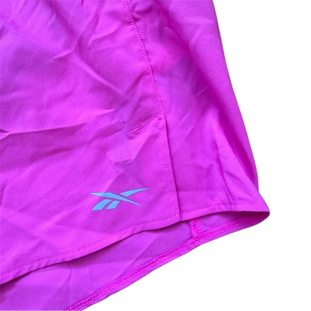 Reebok Run Essentials 3´´ Women’s Xl Pink Black Athletic Gym Shorts with Pocket